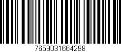 Código de barras (EAN, GTIN, SKU, ISBN): '7659031664298'