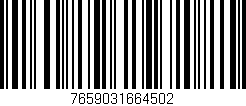 Código de barras (EAN, GTIN, SKU, ISBN): '7659031664502'