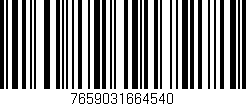 Código de barras (EAN, GTIN, SKU, ISBN): '7659031664540'