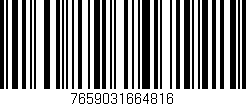 Código de barras (EAN, GTIN, SKU, ISBN): '7659031664816'