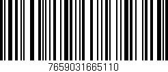 Código de barras (EAN, GTIN, SKU, ISBN): '7659031665110'