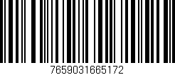 Código de barras (EAN, GTIN, SKU, ISBN): '7659031665172'