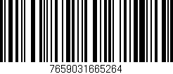 Código de barras (EAN, GTIN, SKU, ISBN): '7659031665264'