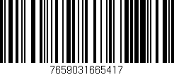 Código de barras (EAN, GTIN, SKU, ISBN): '7659031665417'