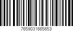 Código de barras (EAN, GTIN, SKU, ISBN): '7659031665653'