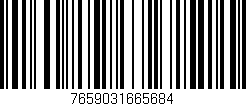 Código de barras (EAN, GTIN, SKU, ISBN): '7659031665684'