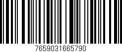 Código de barras (EAN, GTIN, SKU, ISBN): '7659031665790'