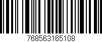Código de barras (EAN, GTIN, SKU, ISBN): '768563165108'