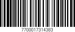 Código de barras (EAN, GTIN, SKU, ISBN): '7700017314383'