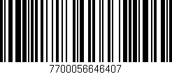 Código de barras (EAN, GTIN, SKU, ISBN): '7700056646407'