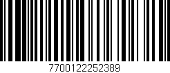 Código de barras (EAN, GTIN, SKU, ISBN): '7700122252389'