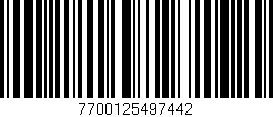 Código de barras (EAN, GTIN, SKU, ISBN): '7700125497442'