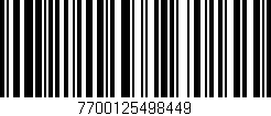 Código de barras (EAN, GTIN, SKU, ISBN): '7700125498449'