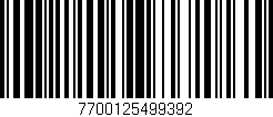 Código de barras (EAN, GTIN, SKU, ISBN): '7700125499392'