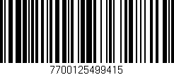 Código de barras (EAN, GTIN, SKU, ISBN): '7700125499415'