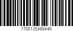 Código de barras (EAN, GTIN, SKU, ISBN): '7700125499446'