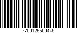Código de barras (EAN, GTIN, SKU, ISBN): '7700125500449'