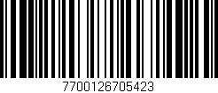 Código de barras (EAN, GTIN, SKU, ISBN): '7700126705423'