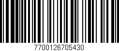 Código de barras (EAN, GTIN, SKU, ISBN): '7700126705430'