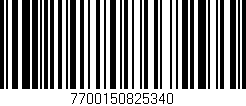 Código de barras (EAN, GTIN, SKU, ISBN): '7700150825340'