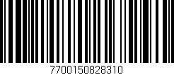 Código de barras (EAN, GTIN, SKU, ISBN): '7700150828310'