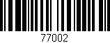 Código de barras (EAN, GTIN, SKU, ISBN): '77002'