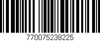 Código de barras (EAN, GTIN, SKU, ISBN): '770075238225'