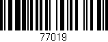 Código de barras (EAN, GTIN, SKU, ISBN): '77019'