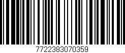 Código de barras (EAN, GTIN, SKU, ISBN): '7722383070359'