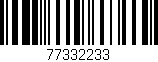 Código de barras (EAN, GTIN, SKU, ISBN): '77332233'