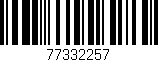 Código de barras (EAN, GTIN, SKU, ISBN): '77332257'