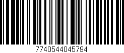 Código de barras (EAN, GTIN, SKU, ISBN): '7740544045794'