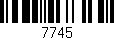 Código de barras (EAN, GTIN, SKU, ISBN): '7745'