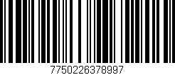 Código de barras (EAN, GTIN, SKU, ISBN): '7750226378997'
