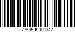 Código de barras (EAN, GTIN, SKU, ISBN): '7756509000647'