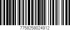 Código de barras (EAN, GTIN, SKU, ISBN): '7758258024912'
