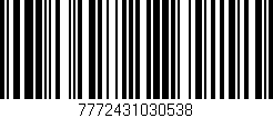 Código de barras (EAN, GTIN, SKU, ISBN): '7772431030538'