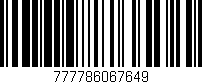 Código de barras (EAN, GTIN, SKU, ISBN): '777786067649'
