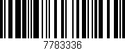 Código de barras (EAN, GTIN, SKU, ISBN): '7783336'