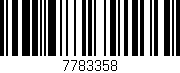 Código de barras (EAN, GTIN, SKU, ISBN): '7783358'