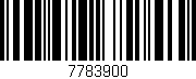 Código de barras (EAN, GTIN, SKU, ISBN): '7783900'