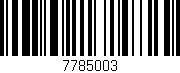 Código de barras (EAN, GTIN, SKU, ISBN): '7785003'