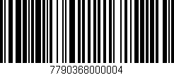 Código de barras (EAN, GTIN, SKU, ISBN): '7790368000004'
