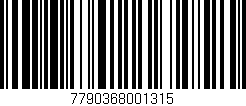 Código de barras (EAN, GTIN, SKU, ISBN): '7790368001315'