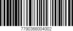 Código de barras (EAN, GTIN, SKU, ISBN): '7790368004002'
