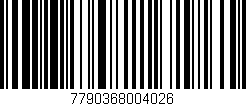 Código de barras (EAN, GTIN, SKU, ISBN): '7790368004026'