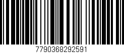Código de barras (EAN, GTIN, SKU, ISBN): '7790368292591'