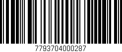 Código de barras (EAN, GTIN, SKU, ISBN): '7793704000287'