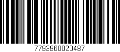 Código de barras (EAN, GTIN, SKU, ISBN): '7793960020487'