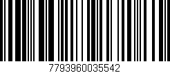 Código de barras (EAN, GTIN, SKU, ISBN): '7793960035542'
